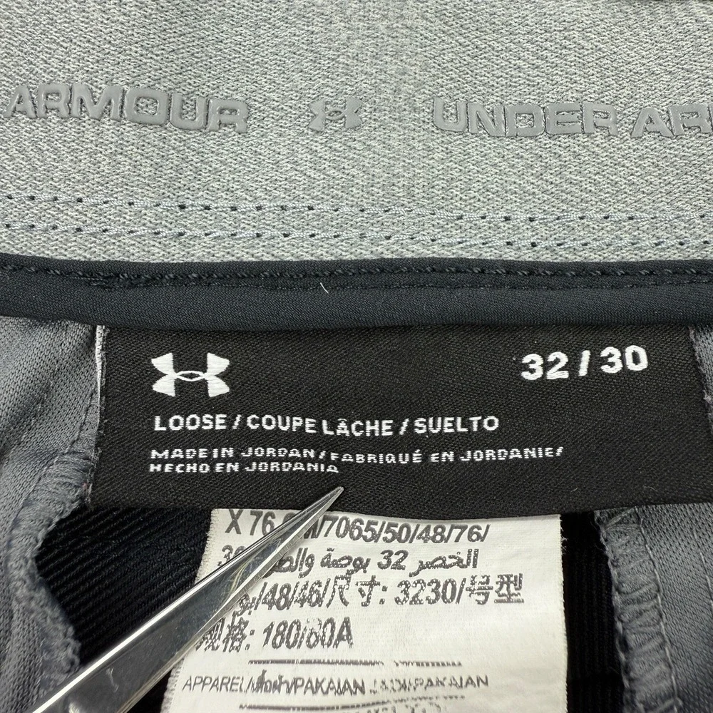 Under Armour Black Match Play Golf‎ Pants Loose Fit Stretch Men's 32x30